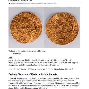 Medieval Coin in Canada Challenges Story of North American Discovery - ancient-origins004